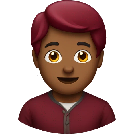 Burgundy heary emoji