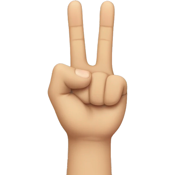 All the Finger up and middle finger half way up emoji