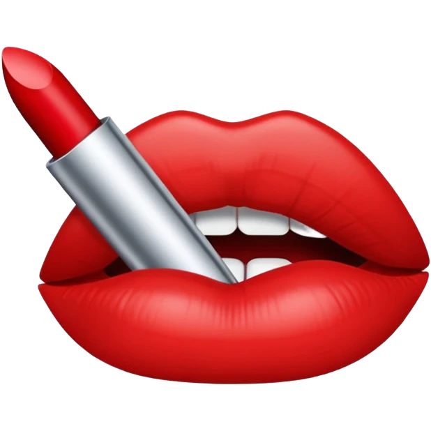 Lipstick mark emoji