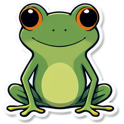 Frog wearing flip flops emoji