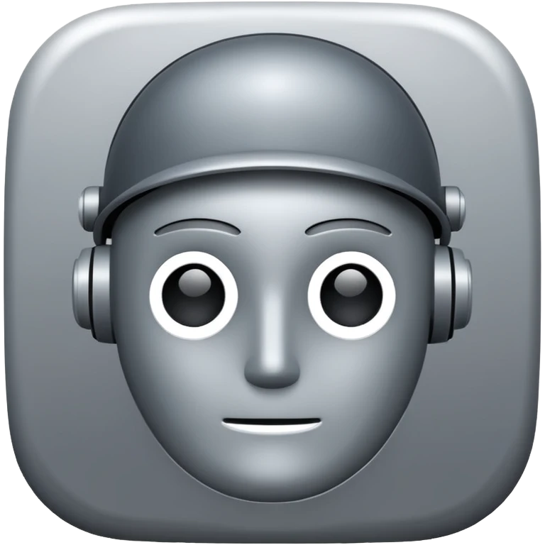 app icon for AI agent super minimastic emoji