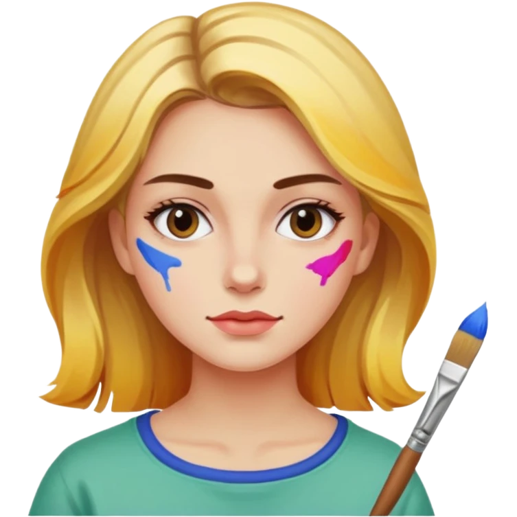 Women painting  emoji
