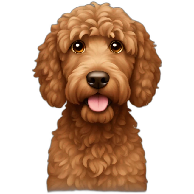 brown labrodoodle emoji