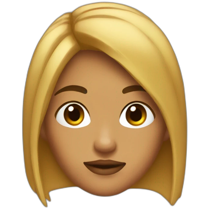 Chica con anteojos cabello castaño emoji