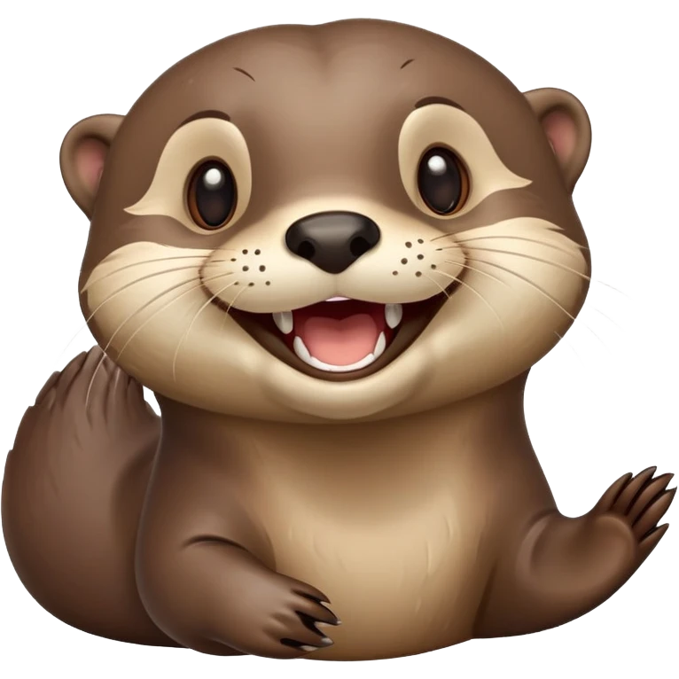 Otter laughing emoji