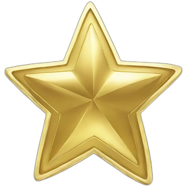 Coin gold star emoji