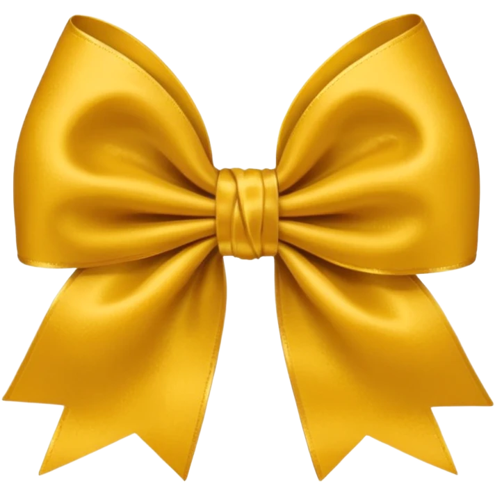 Deep-golden-gold-Mustard-yellow bow emoji