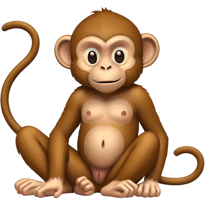 Lazy monkey emoji
