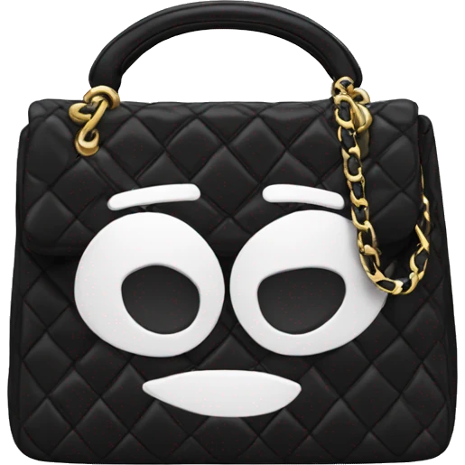 Black Chanel bag emoji