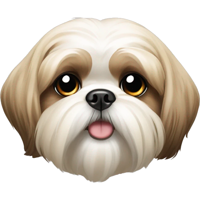 Dog Shih tzu beige emoji