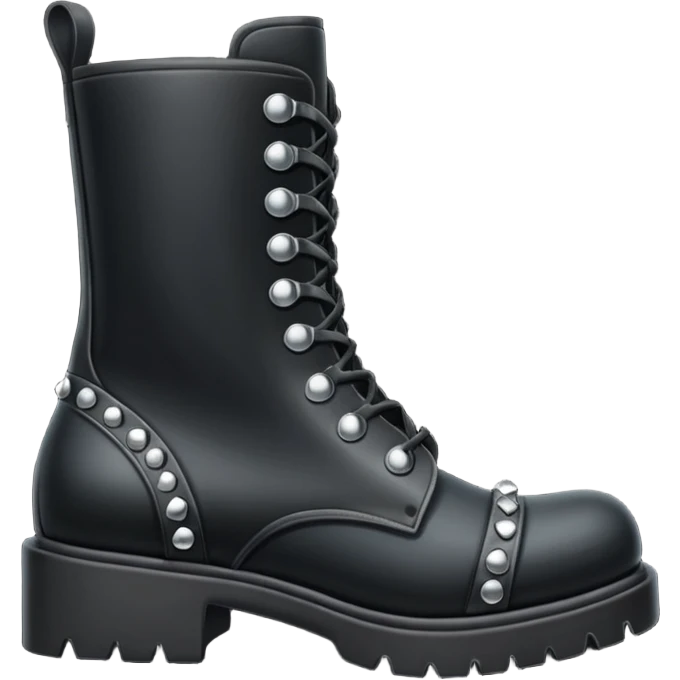 emo boot with studs emoji