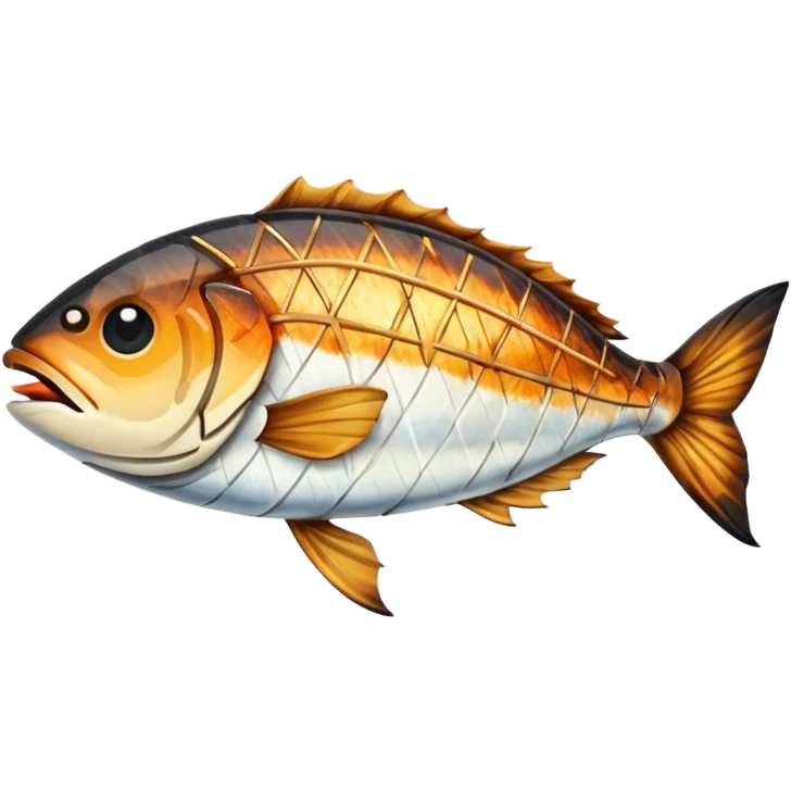 Grilled fish emoji