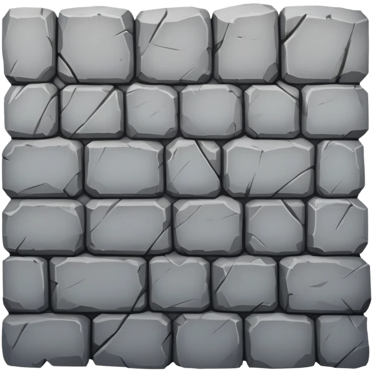 Stone wall emoji