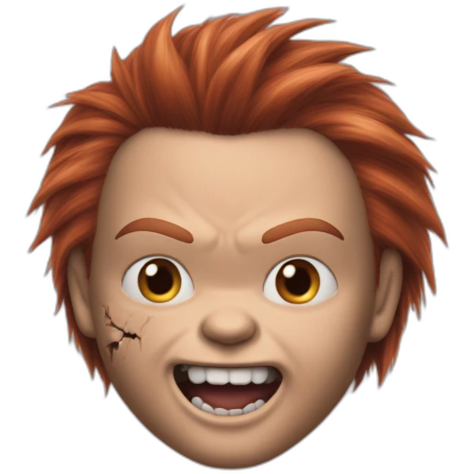 Chucky with scar emoji