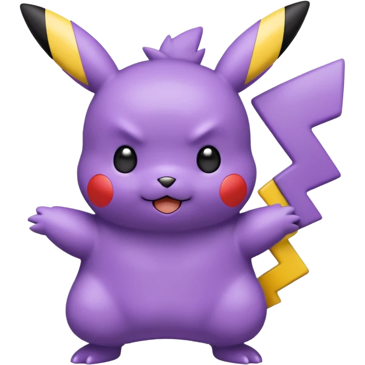 Purple pikachu emoji