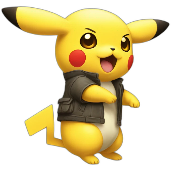 Pikachu fuma emoji