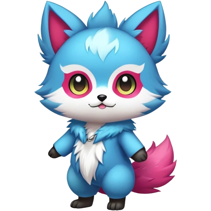  High quality Cute Cool Kawaii edgy Pretty Chibi Fur-Sona Colorful Fakemon Full Body emoji