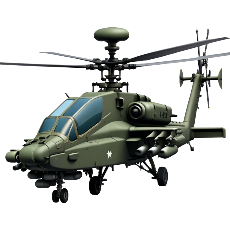 AH-64E Apache - Boeing (Model Year: 2021) (Iconic army green) emoji