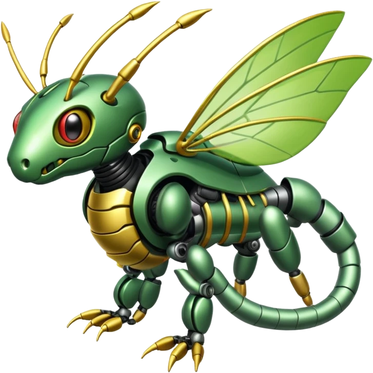 Cyber-robot-mecha-Caterpie-Scyther-fusion emoji