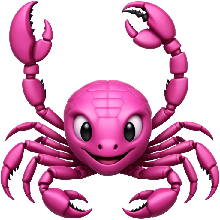 smiling pink scorpion emoji