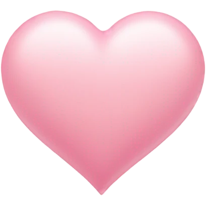 Soft pink heart emoji