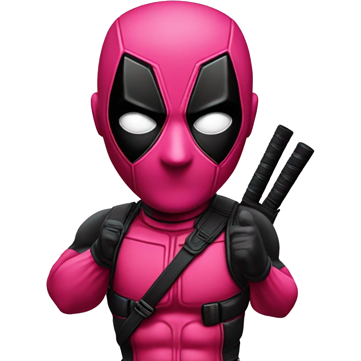 Pink Deadpool emoji
