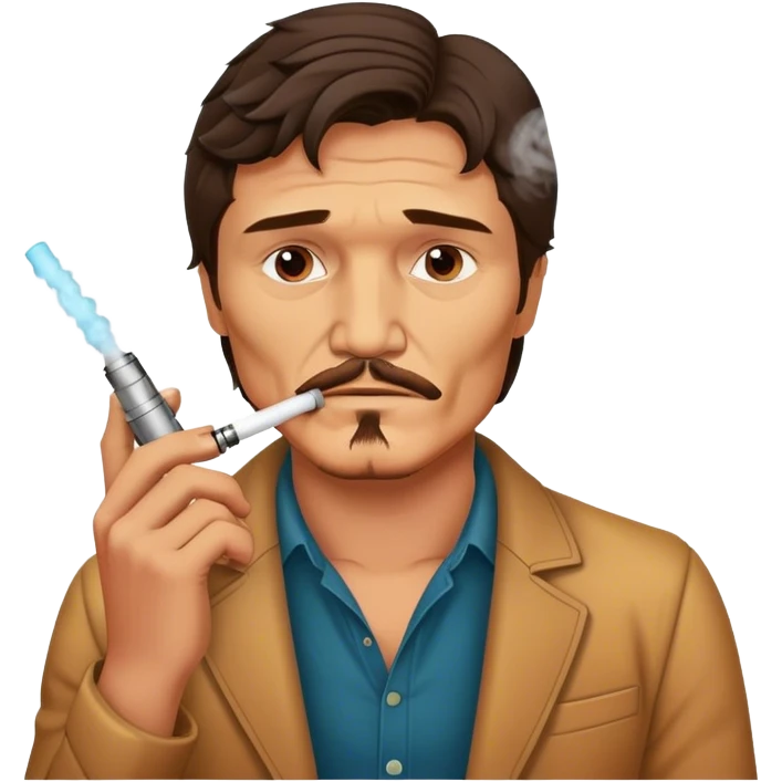 pedro pascal vaping emoji