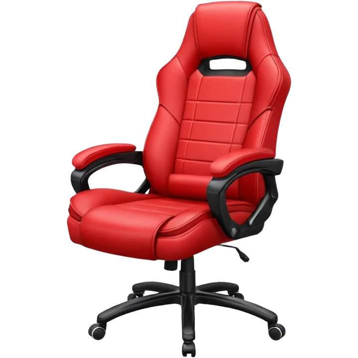 swivel gaming red colour chairs emoji
