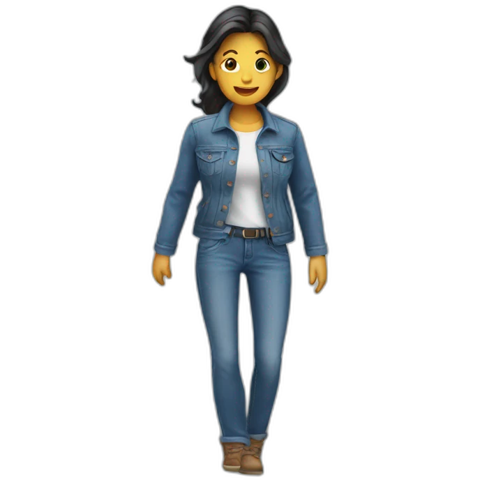 travel with jeans emoji