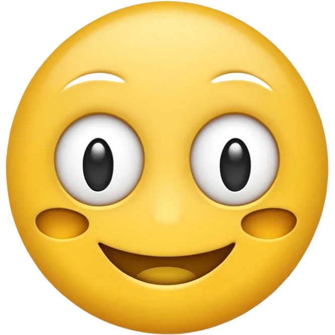 Sarcastic emoji  with all white eyes emoji