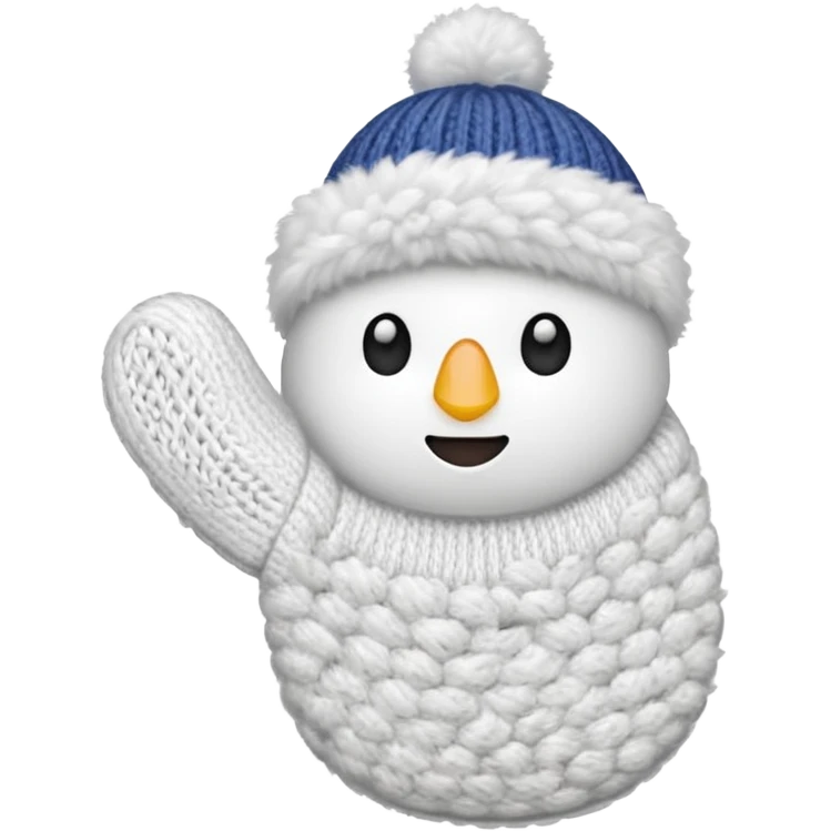 A white mittens emoji