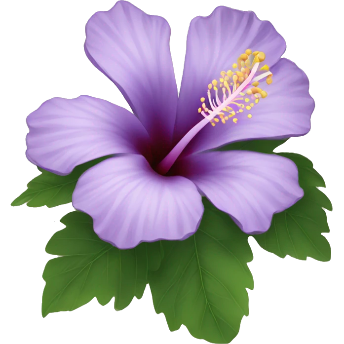 Lilac hibiscus  emoji