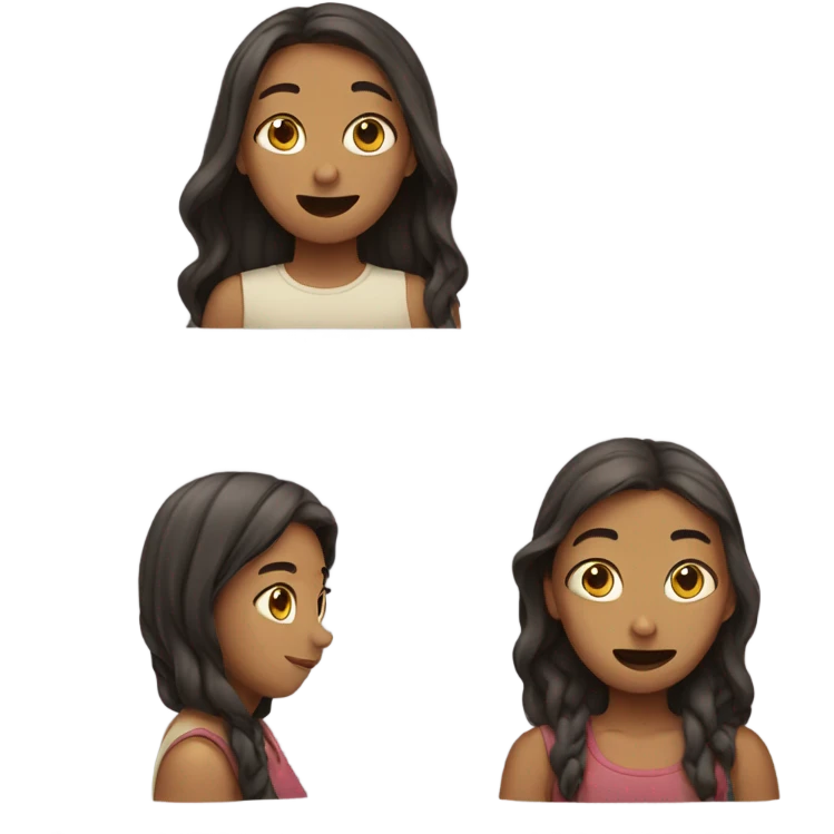 Very weird girl and annoying as hell emoji