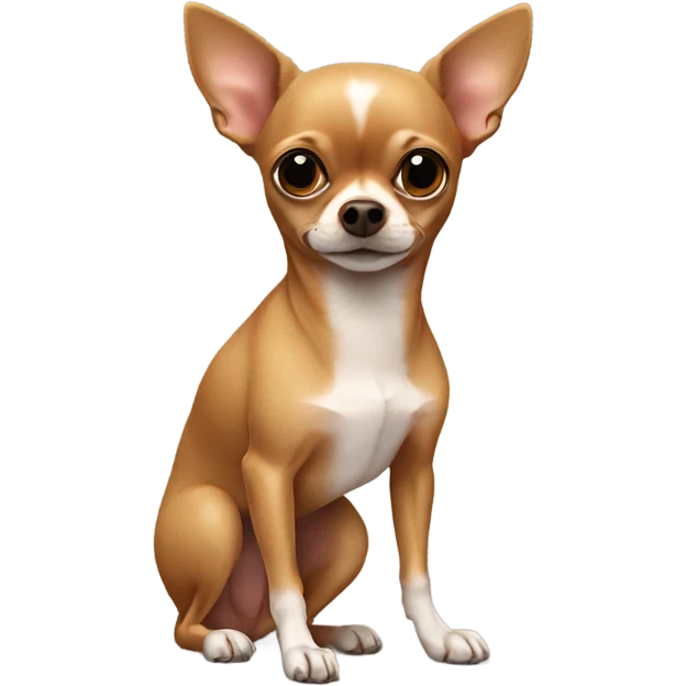 brown chihuahua with no legs emoji