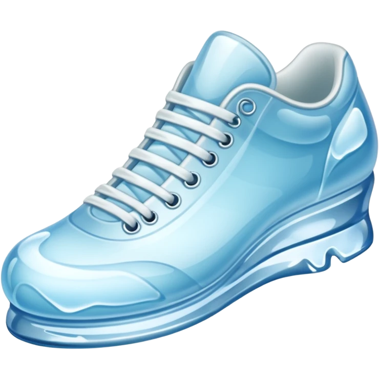 shoe made of ice emoji