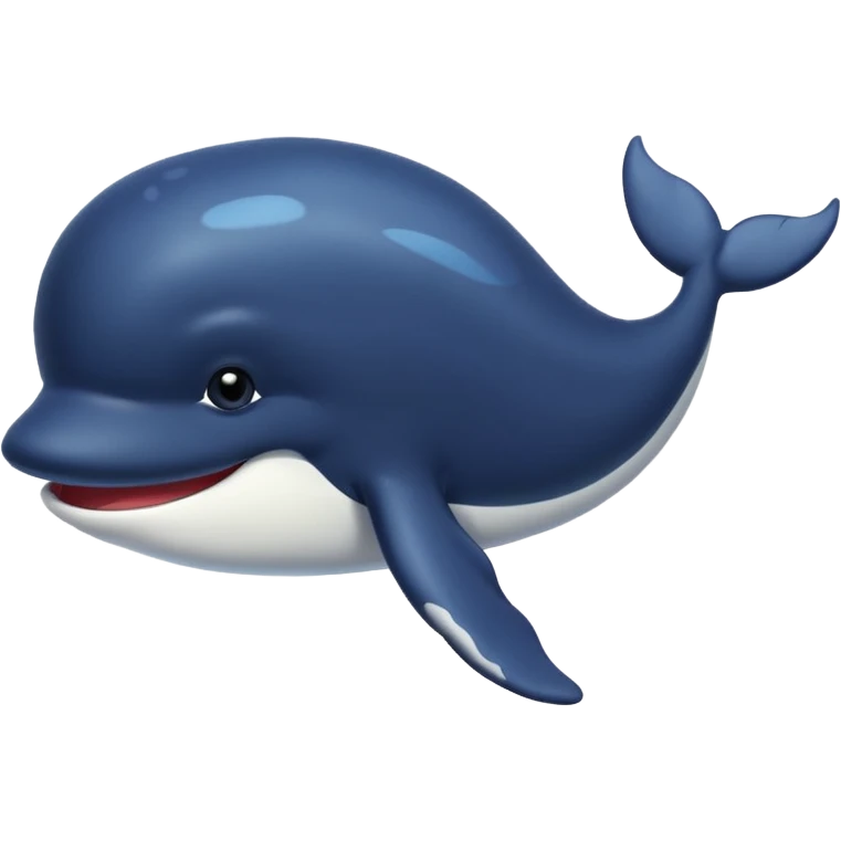 une baleine avec plein de cheveux noirs emoji