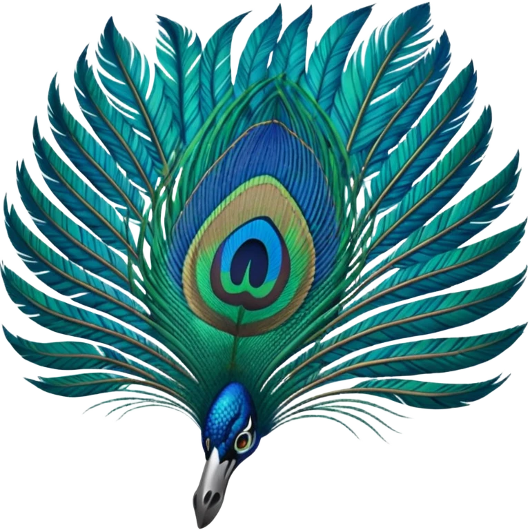 Peacock feather emoji