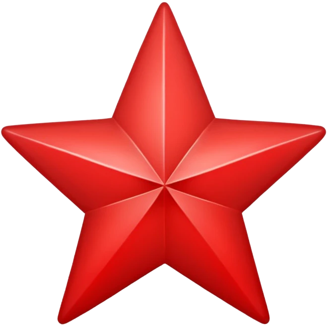 Red star with red circle emoji