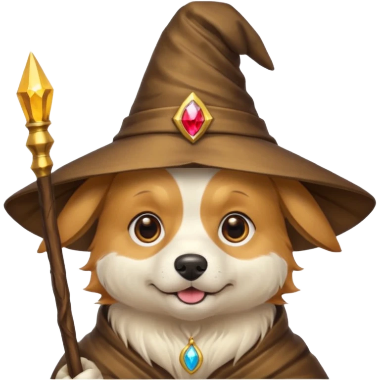 Dog wizard emoji