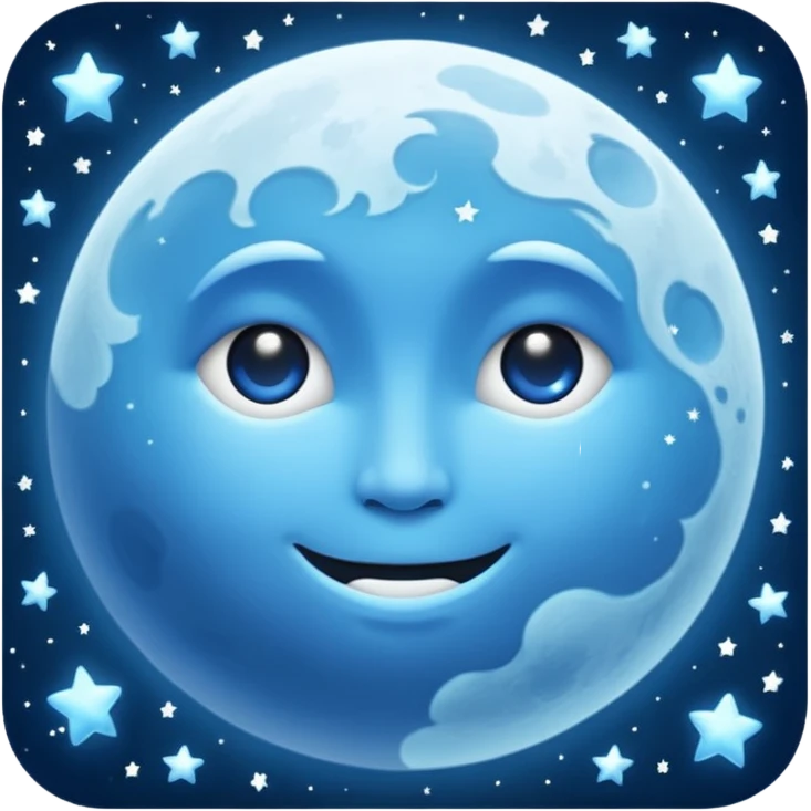 Blue moon  emoji