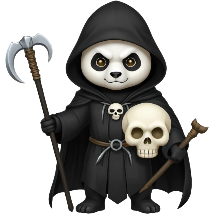 Panda Grim reaper  emoji