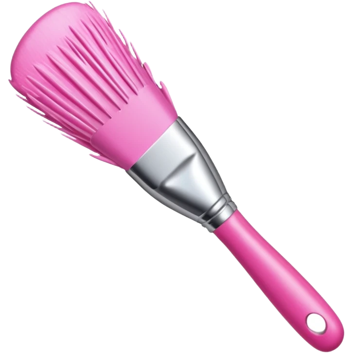 Rinse pink makeup brush emoji