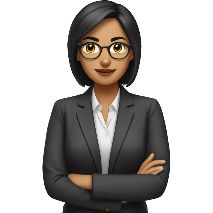 profesora morena pensando emoji