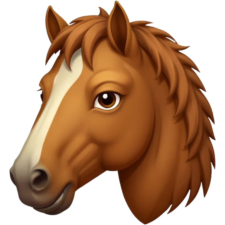 Ugly horse emoji