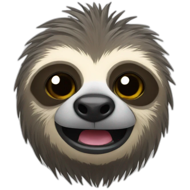 Punk sloth emoji
