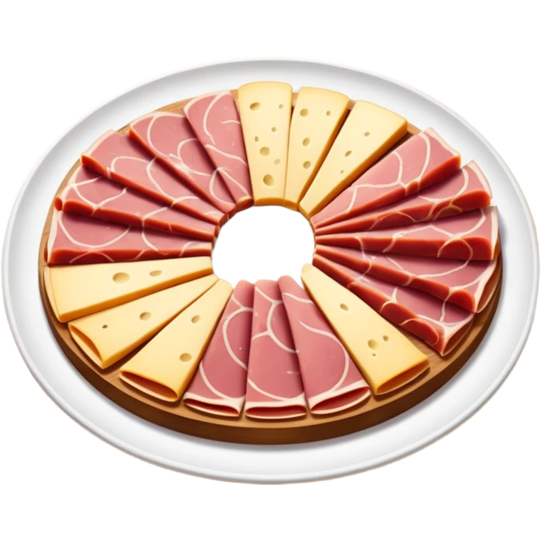 cold cuts (ham & cheese on a platter) emoji