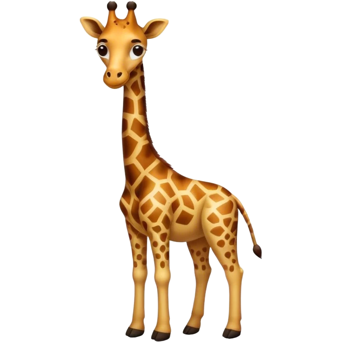 Dog with giraffe body emoji