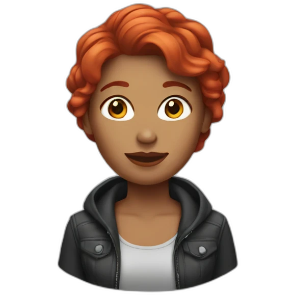 womam red hair emoji