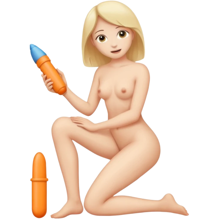 Full body nude girl masturbatIng with dildo inside emoji