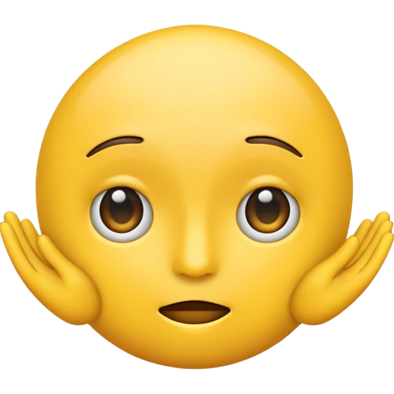 create a nonchalant emoji shrugging emoji